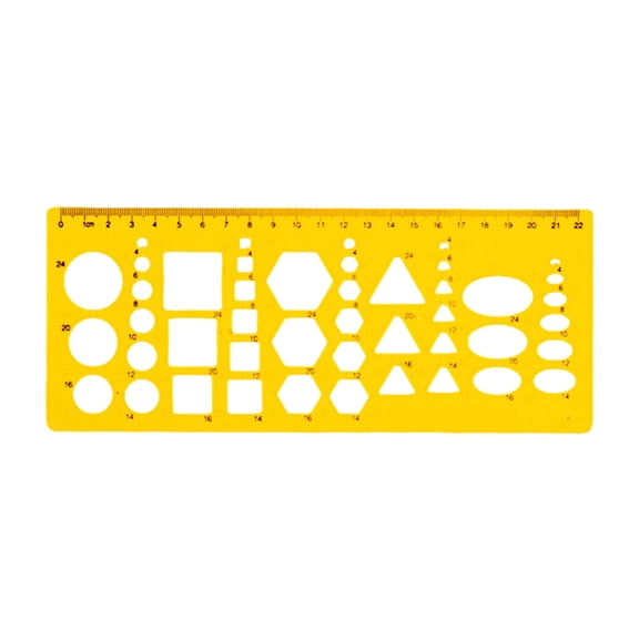 Geometric Stencil Geometric Drawing Templates Circles Stencils Clear Measuring Ruler for Engineering Drawing Building