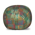 thumbnail image 1 of Geometric Storage Toy Bag Chair, Abstract Grunge Pattern with Folk Rainbow Ornament Squares Distressed Backdrop, Stuffed Animal Organizer Washable Bag, Large Size, Multicolor, by Ambesonne, 1 of 3