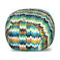 thumbnail image 1 of Geometric Storage Toy Bag Chair, Abstract Trippy Funky Digital Complex Forms Creative Mosaic Technology Motif, Stuffed Animal Organizer Washable Bag, Small Size, Multicolor, by Ambesonne, 1 of 3