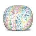 thumbnail image 1 of Geometric Storage Toy Bag Chair, Abstract Watercolor Effect Rainbow Color Transition Theme Dots in Various Sizes, Stuffed Animal Organizer Washable Bag, Small Size, Multicolor, by Ambesonne, 1 of 3