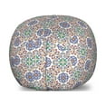 thumbnail image 1 of Geometric Storage Toy Bag Chair, Portuguese Tiles Floral Themed European Culture Elements Colorful Plant Design, Stuffed Animal Organizer Washable Bag, Small Size, Multicolor, by Ambesonne, 1 of 3