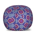thumbnail image 1 of Geometric Storage Toy Bag Chair, Retro Inspired Symmetric Pattern with Abstract Rounds and Circles, Stuffed Animal Organizer Washable Bag, Small Size, Dark Violet Multicolor, by Ambesonne, 1 of 3