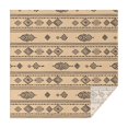 thumbnail image 1 of Geometric Stripe Beige Pattern Square Tablecloth, Waterproof Wipeable Spillproof Washable Table Cover for Home Kitchen Party and Daily Decor 60"x60", 1 of 1