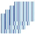 thumbnail image 1 of Geometric Stripe Kitchen Dish Towels for Drying Dishes Set of 4, Ombre Farmhouse Blue Vertical Striped Waffle Weave Microfiber Hand Tea Bathroom Towels Quick Dry & Absorbent Towel 12x12, 1 of 7