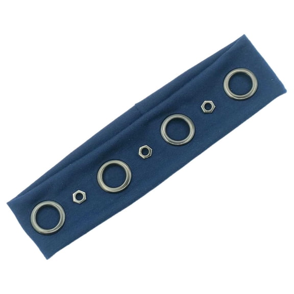 Jialinnn Jungle Cloth Fashion Headband in Plaid, Blue, 1 Count
