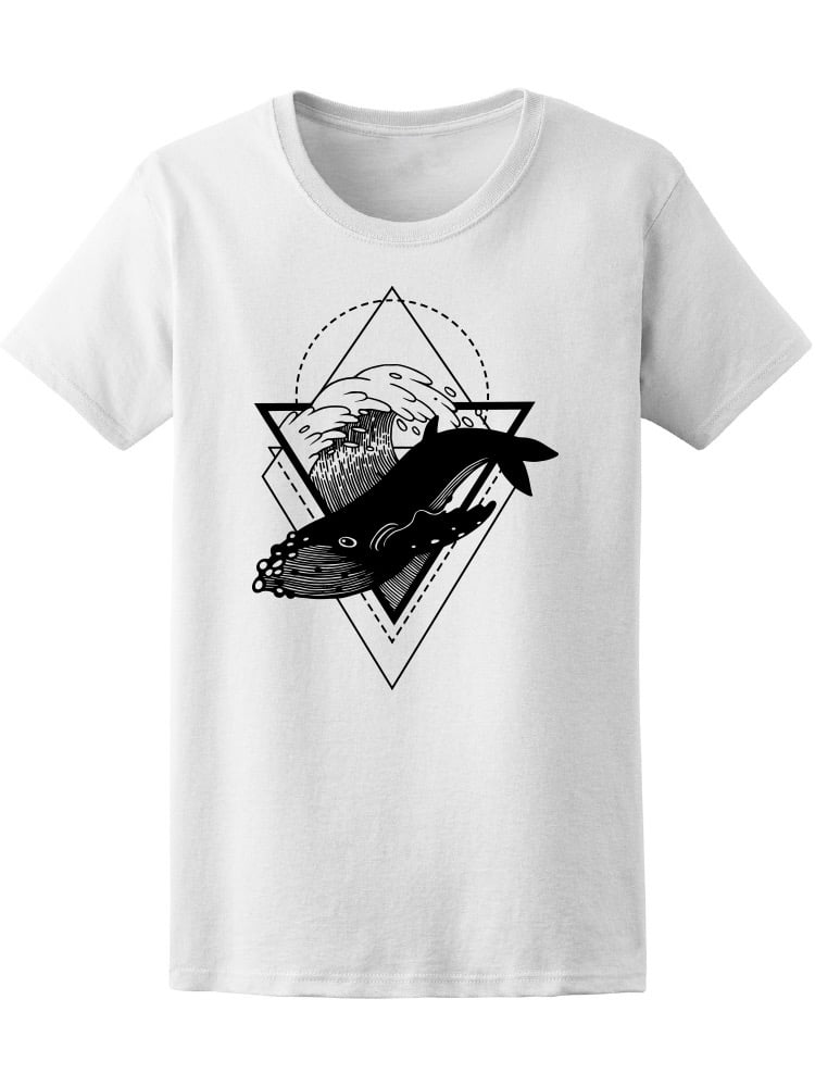 Geometric Style Whale T Shirt Men Image by Shutterstock Male 3X
