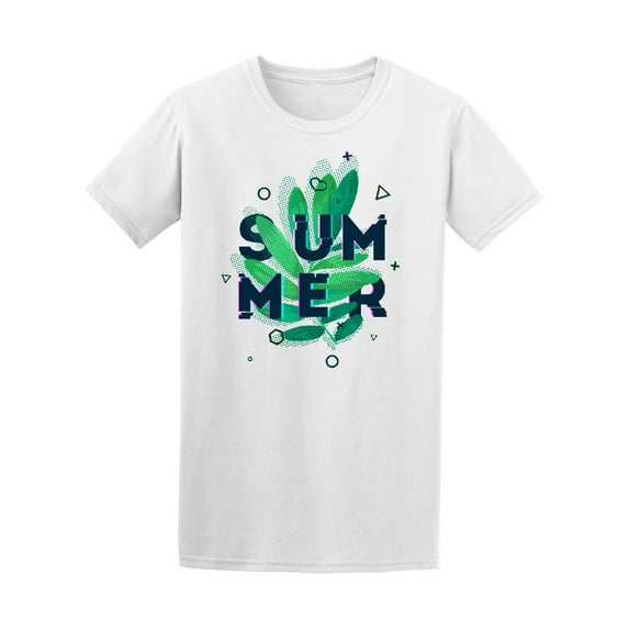 Geometric Summer Green Leaf Tee Men's -Image by Shutterstock