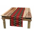 thumbnail image 1 of Geometric Table Runner, Christmas Inspirations in Geometric Rectangles Vivid Palette, Dining Room Kitchen Rectangular Runner, 3 Sizes, by Ambesonne, 1 of 2