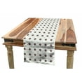 thumbnail image 1 of Geometric Table Runner, Diagonal Alignment of Square and Rhomb on Hang on Lines, Dining Room Kitchen Rectangular Runner, 3 Sizes, by Ambesonne, 1 of 2