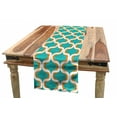 thumbnail image 1 of Geometric Table Runner, Seventies Nostalgic Repeating Symmetric Mathematical Forms Design, Dining Room Kitchen Rectangular Runner, 3 Sizes, by Ambesonne, 1 of 2