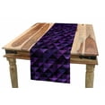 thumbnail image 1 of Geometric Table Runner, Twentieth Century Style Expressionist Art Vibrant Colored Squares and Triangles, Dining Room Kitchen Rectangular Runner, 3 Sizes, by Ambesonne, 1 of 2