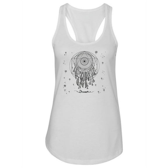 Geometric Talisman Dreacatcher  Tank Women -Image by Shutterstock, Female Large