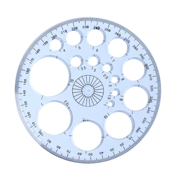 Geometric Template Measuring Ruler Circles Drawing Shape Stencils (1)