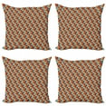 thumbnail image 1 of Geometric Throw Pillow Cushion Case Pack of 4, Dimension Effect Illustration of Abstract Cubes Pattern in Colorful Style, Modern Accent Double-Sided Print, 4 Sizes, Multicolor, by Ambesonne, 1 of 2