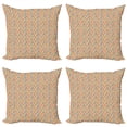 thumbnail image 1 of Ambesonne Geometric Throw Pillow Cover 4 Pack, Moroccan Style Motifs, 18", Multicolor, 1 of 2