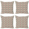 thumbnail image 1 of Geometric Throw Pillow Cushion Case Pack of 4, Mosaic Style Squares and Stripes Pixel Art Inspirations Abstract Modern Design, Modern Accent Double-Sided Print, 4 Sizes, Multicolor, by Ambesonne, 1 of 2