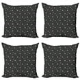 thumbnail image 1 of Ambesonne Geometric Throw Pillow Cover 4 Pack, Triangles Color Art, 24", Dark Taupe Multicolor, 1 of 2