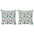 thumbnail image 1 of Ambesonne Geometric Throw Pillow Cover 2 Pack, Classical Moroccan, 24", Multicolor, 1 of 2