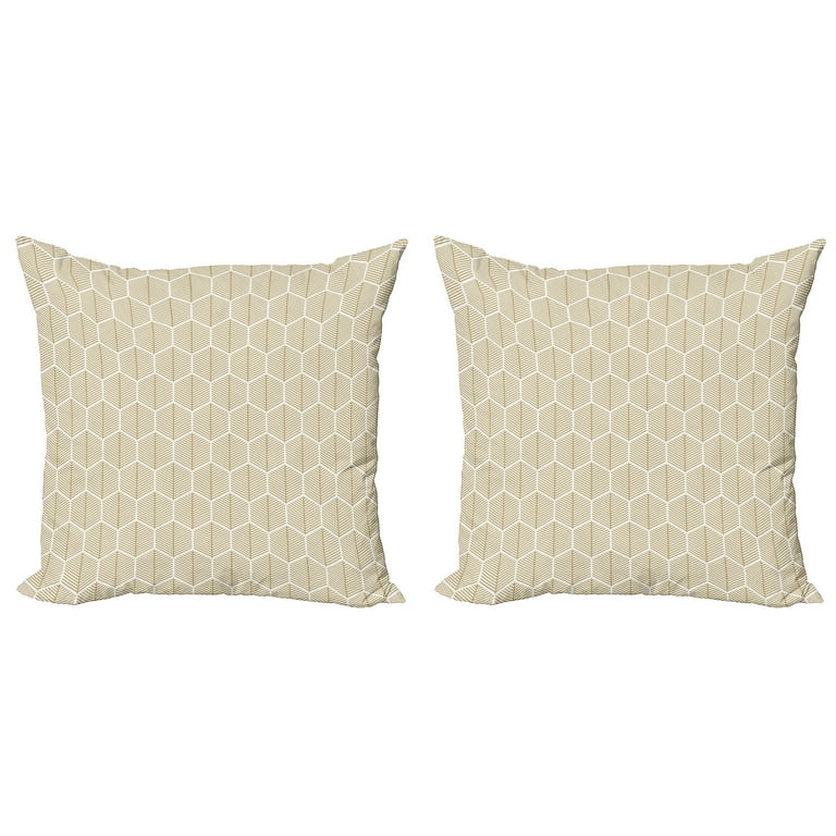 Geometric Throw Pillow Cushion Cover Pack of 2 Fishbones in