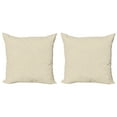 thumbnail image 1 of Ambesonne Geometric Throw Pillow Cover 2 Pack, Inverted Y-Shape, 18", Ivory and Pale Coffee, 1 of 2