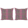 thumbnail image 1 of Ambesonne Geometric Throw Pillow Cover 2 Pack, Opposing Concept, 24", Multicolor, 1 of 2