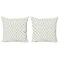 thumbnail image 1 of Ambesonne Geometric Throw Pillow Cover 2 Pack, Pale Colored Dots, 20", Black and White, 1 of 2