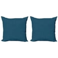 thumbnail image 1 of Ambesonne Geometric Throw Pillow Cover 2 Pack, Hexagons with Dot Edges, 18", Petrol Blue and White, 1 of 2