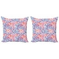 thumbnail image 1 of Ambesonne Abstract Throw Pillow Cover 2 Pack, Trippy Funky Sketchy, 20", Multicolor, 1 of 2