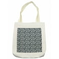 thumbnail image 1 of Geometric Tote Bag, Abstract Polygonal Design Triangular Shapes with Lines Contemporary, Cloth Linen Reusable Bag for Shopping Books Beach and More, 16.5" X 14", Cream, by Ambesonne, 1 of 2