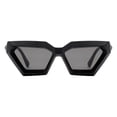 thumbnail image 1 of Geometric Trapezoid Shape Sunglasses Modern Gem Cut Frame Bold Style UV400 Black, 1 of 4