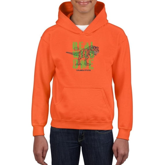 Geometric Trex King Of Dinos Hoodie Juniors -Image by Shutterstock, x-Large