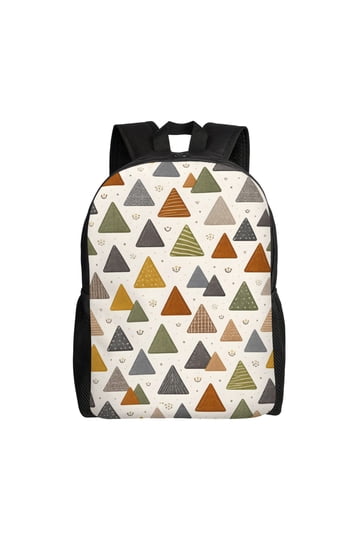 SLANTED TRIANGLE SQUARE BACKPACK IN BEIGE & BLACK PATRIZIA LUCA Slanted Triangle Backpack | Nordstromrack main image 2