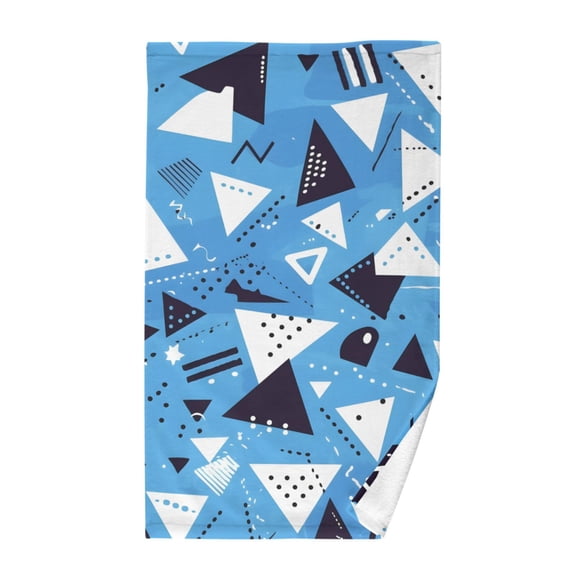 Geometric Triangle Cotton Face Towel Soft Hand Towel Absorbent Bathroom Towel for Kitchen Hotel