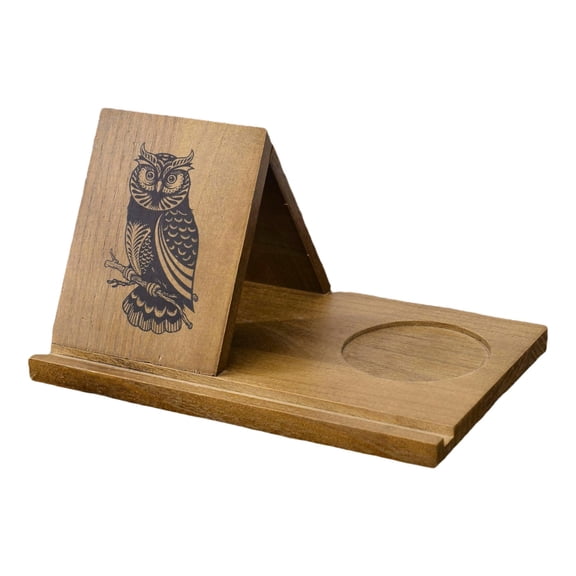Geometric Triangle Designs Bookshelf Incorporating Cup Holder Sustainable Rack for Beverage & Book Organization
