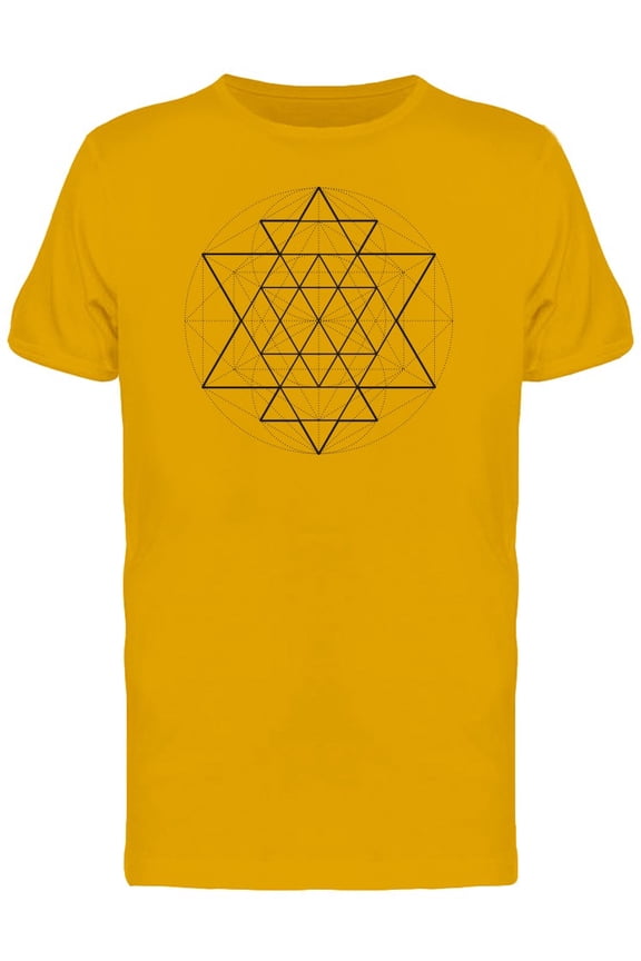 Geometric Triangle Hipster Mode T-Shirt Men -Image by Shutterstock, Male Large