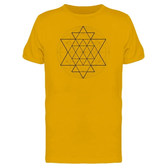 Geometric Triangle Hipster Mode T-Shirt Men -Image by Shutterstock, Male Small