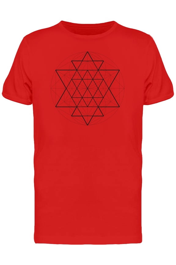 Geometric Triangle Hipster Mode T-Shirt Men -Image by Shutterstock, Male XX-Large