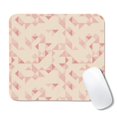 Bdd Pattern Geometric Triangle Pink Pattern Square Mouse Pad, Home Office Pad with ...