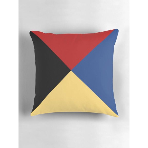 Geometric Triangle Throw Pillow Cover, Double-Sided Print, Cover Only