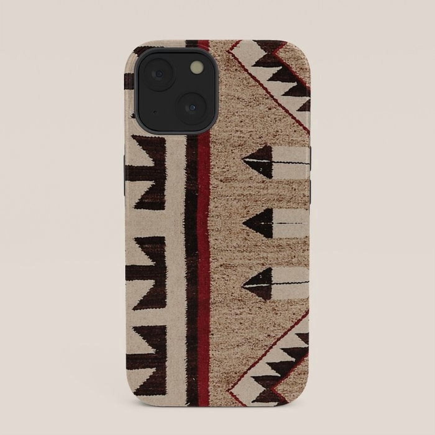 Geometric Triangle and Stripe Tough Case for Apple iPhone, Beige, Cream ...