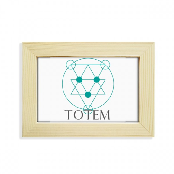 Geometric Triangular Circular Point Desktop Decorate Photo Frame Picture Art Painting 5x7 inch