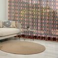 thumbnail image 1 of Geometric Tulle Curtains with Rod Pocket, Autumn Colors Retro Style Argyle Pattern Classical Old Fashion Scottish Irish, Sheer Drape for Wedding Party 2 Panels, 7 Sizes, Multicolor, by Ambesonne, 1 of 3