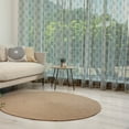 thumbnail image 1 of Geometric Tulle Curtains with Rod Pocket, Oval Shapes with Curved Lines Ornamental Composition of Abstract Shapes, Sheer Drape for Wedding Party 2 Panels, 7 Sizes, Beige and Taupe, by Ambesonne, 1 of 3