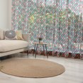 thumbnail image 1 of Geometric Tulle Curtains with Rod Pocket, Retro Style Checkered Pattern Hipster Mosaic Boho Modern Fashion Simple Design, Sheer Drape for Wedding Party 2 Panels, 7 Sizes, Multicolor, by Ambesonne, 1 of 3