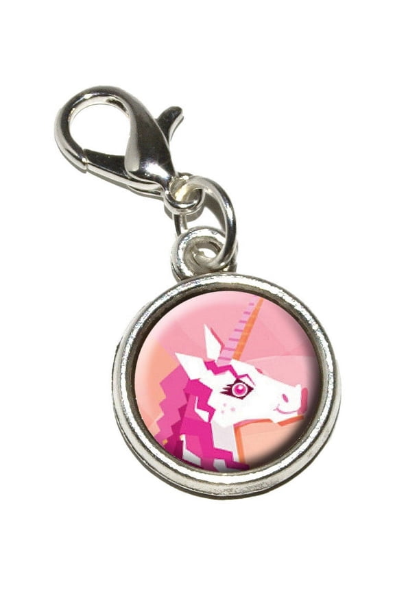 Geometric Unicorn Pink - Fantasy Bracelet Charm
