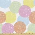 thumbnail image 1 of Geometric Upholstery Fabric by the Yard, Circular Motifs Pastel Tones Overlapping Circles, Decorative Fabric for DIY and Home Accents, Multicolor by Ambesonne, 1 of 5