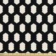 thumbnail image 1 of Ambesonne Geometric Fabric by the Yard Upholstery, Oriental Style Shapes, 10 Yards, Charcoal Grey and Ivory, 1 of 5
