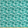 thumbnail image 1 of Ambesonne Geometric Fabric by the Yard Upholstery, Poygonal Triangles Art, 5 Yards, Seafoam Teal, 1 of 4