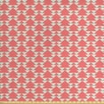 thumbnail image 1 of Ambesonne Geometric Fabric by the Yard Upholstery, Jumbled Triangles, 10 Yards, Coral Pale Green, 1 of 4
