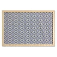 thumbnail image 1 of Geometric Wall Art with Frame, Classical Plant Arrangement Moroccan Ornamental Flower Pattern Culture, Printed Fabric Poster for Bathroom Living Room Dorms, 35" x 23", Multicolor, by Ambesonne, 1 of 2